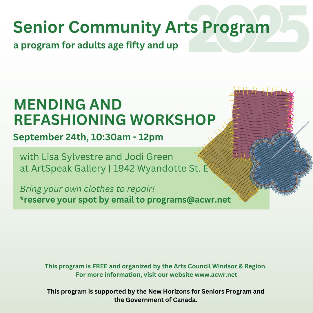 ACWR Senior Community Arts Program 2025 | Mending and Refashioning ...